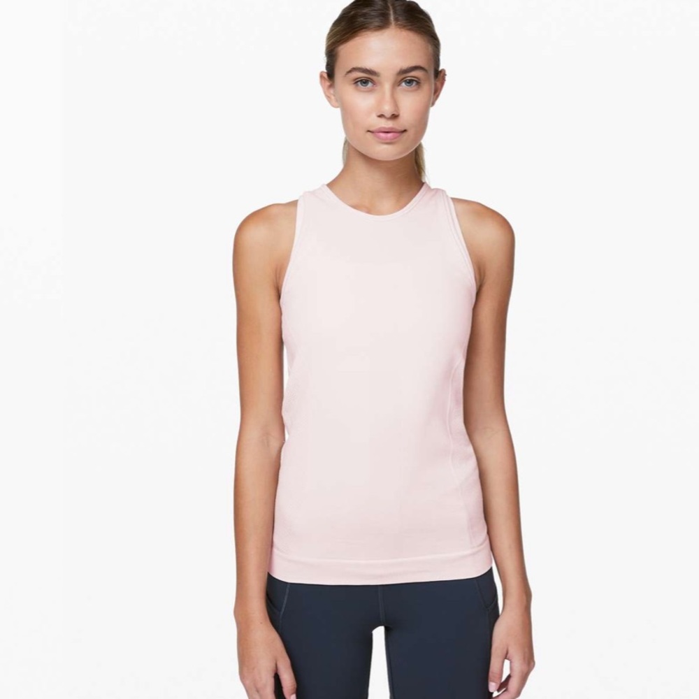 NWOT Lululemon For the Chill of It Tank - Pink Glow. Size 6.